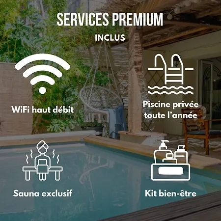 Appartement Escale Zen - Sauna Exclusif&Piscine Privée I Idéal Pro&Couple I Terrasse I 5min Port Toulon I WIFI HD - Design Élégant&Moderne